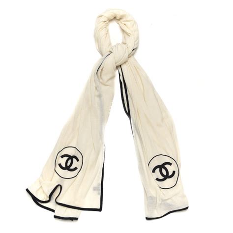 chanel silk shirt|Chanel scarf black and white.